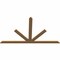 Ekena Millwork Saratoga Timber Gable Bracket, Western Red Cedar, 108"W x 63"H x 1 1/2"D x 5 1/2"F, 14/12 Pitch GBW108X63X0206SAR00SWR - alternate 2